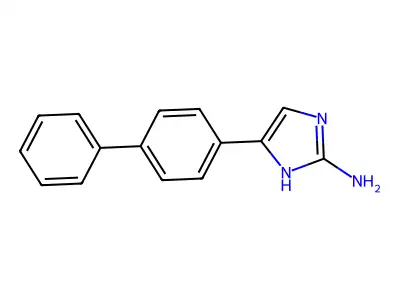 5-(4-phenylphenyl)-1H-imidazol-2-amine structure