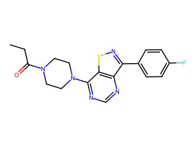 Piperazine,1-[3- isothiazolo[4,5-d]pyrimidin-7-yl]-4- - structure