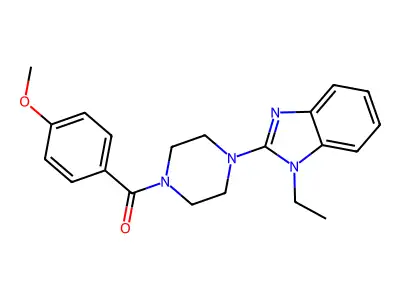 1-Ethyl-2-[4-(4-methoxybenzoyl)piperazin-1-YL]-1H-1,3-benzodiazole structure