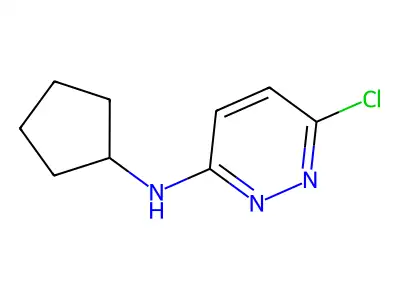 6-chloro-N-cyclopentylpyridazin-3-amine structure