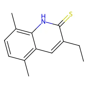 3-Ethyl-5,8-dimethylquinoline-2-thiol structure