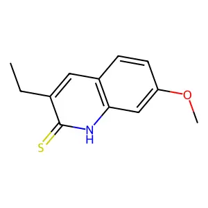 3-Ethyl-7-methoxyquinoline-2-thiol structure