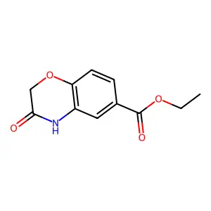 Ethyl 3-oxo-3,4-dihydro-2H-1,4-benzoxazine-6-carboxylate structure