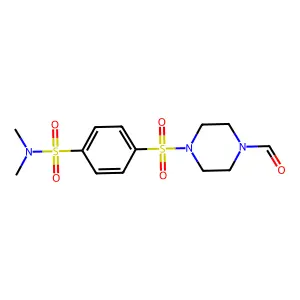 4-(4-Formylpiperazine-1-sulfonyl)-N,N-dimethylbenzene-1-sulfonamide structure
