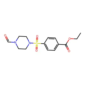 4-(4-Formylpiperazine-1-sulfonyl)-benzoic acid ethyl ester structure