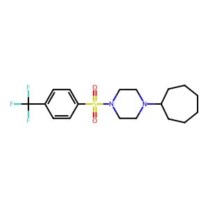 Piperazine, 1-cycloheptyl-4-[[4-(trifluoromethyl)phenyl]sulfonyl]- structure