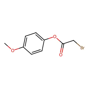 Bromoacetic acid, 4-methoxyphenyl ester structure