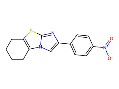 2-(4-Nitrophenyl)-5,6,7,8-tetrahydroimidazo[2,1-b][1,3]benzothiazole structure