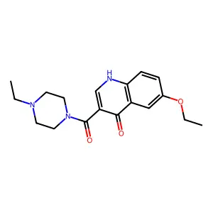 (6-Ethoxy-4-hydroxy-quinolin-3-yl)-(4-ethyl-piperazin-1-yl)-methanone structure