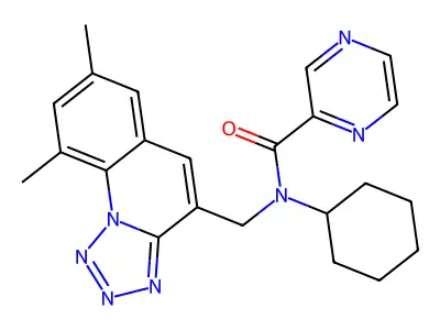 Pyrazinecarboxamide,N-cyclohexyl-N-[ methyl]- structure