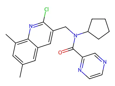 Pyrazinecarboxamide,N-[ methyl]-N-cyclopentyl- structure