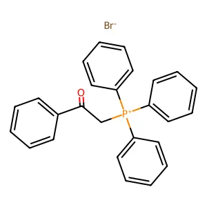 苯甲酰甲基三苯基溴化鏻 structure