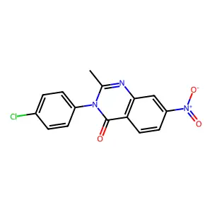 3-(4-Chlorophenyl)-2-methyl-7-nitroquinazolin-4-one structure