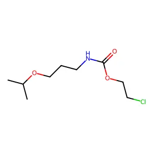 Carbamic acid, (3-isopropoxypropyl)-, 2-chloroethyl ester structure