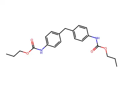 4,4'-Methylenebis(propyl carbanilate) structure