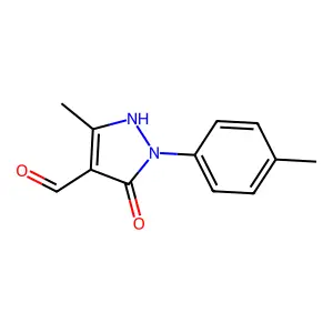 5-hydroxy-3-methyl-1-(4-methylphenyl)-1H-pyrazole-4-carbaldehyde structure