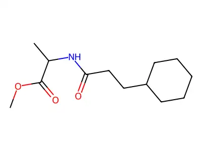 Methyl 2-(3-cyclohexylpropanoylamino)propanoate structure
