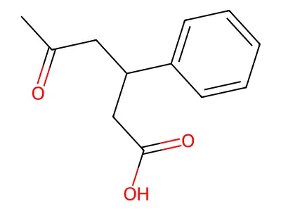 5-Oxo-3-phenyl-hexanoic acid structure