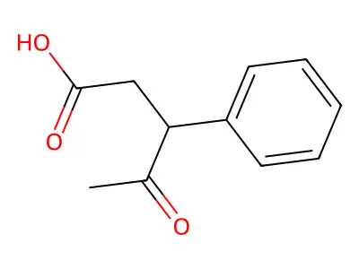 4-Oxo-3-phenylpentanoic acid structure