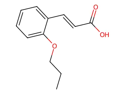 3-(2-propoxyphenyl)prop-2-enoic Acid structure