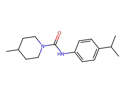 1-Piperidinecarboxamide, 4-methyl-N-[4-(1-methylethyl)phenyl]- structure
