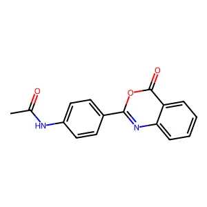 Acetamide, N-[4-(4-oxo-4H-3,1-benzoxazin-2-yl)phenyl]- structure