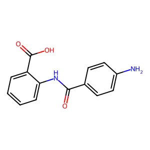 2-[(4-aminobenzoyl)amino]benzoic acid structure