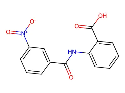 2-(3-Nitrobenzoylamino)benzoic acid structure
