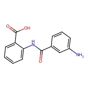 2-[(3-Aminobenzoyl)amino]benzoic acid structure