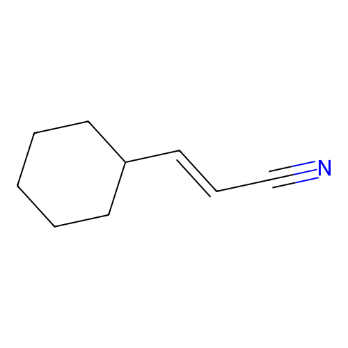 3-Cyclohexylprop-2-enenitrile structure