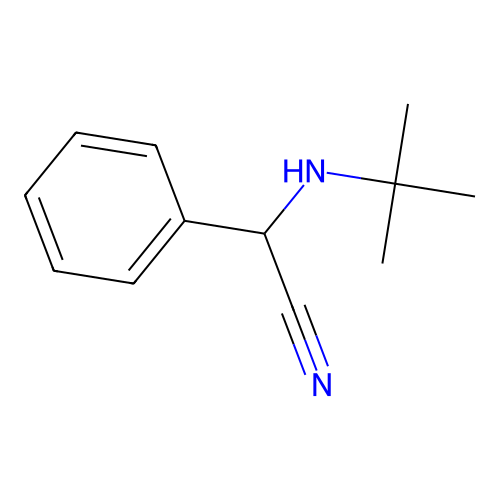 2-(Tert-butylamino)-2-phenylacetonitrile structure