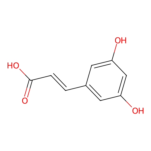 3,5-二羟基肉桂酸 structure