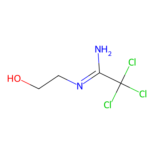 2,2,2-trichloro-N'-(2-hydroxyethyl)ethanimidamide structure