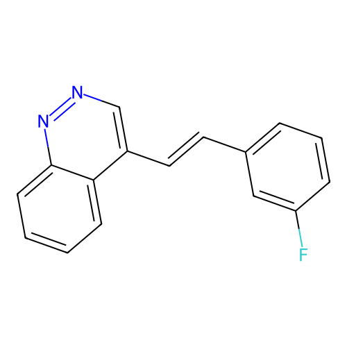 4-(3-Fluorostyryl)cinnoline structure