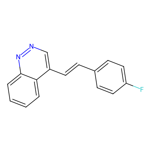 4-(4-Fluorostyryl)cinnoline structure