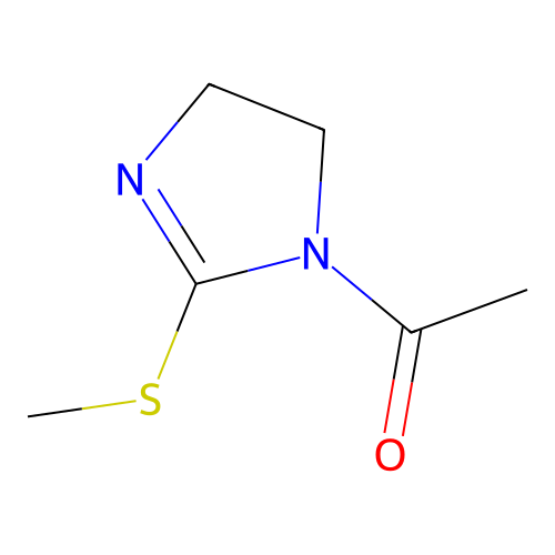 1-(2-Methylsulfanyl-4,5-dihydroimidazol-1-yl)ethanone structure