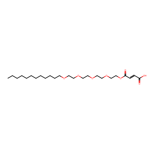 4-[2-[2-[2-(2-Dodecoxyethoxy)ethoxy]ethoxy]ethoxy]-4-oxobut-2-enoic acid structure