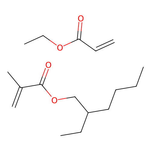2-Propenoic acid, 2-methyl-, 2-ethylhexyl ester, polymer with ethyl 2-propenoate structure
