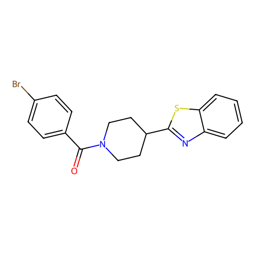 2-[1-(4-Bromobenzoyl)piperidin-4-yl]-1,3-benzothiazole structure
