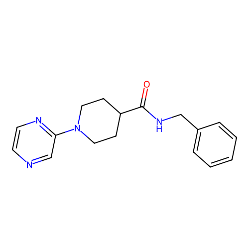 N-Benzyl-1-(pyrazin-2-YL)piperidine-4-carboxamide structure