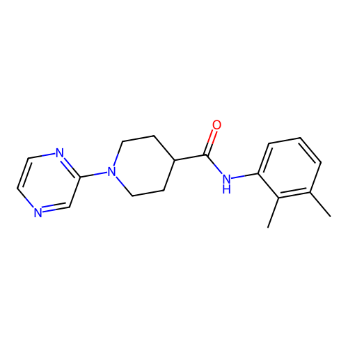 N-(2,3-Dimethylphenyl)-1-(pyrazin-2-YL)piperidine-4-carboxamide structure