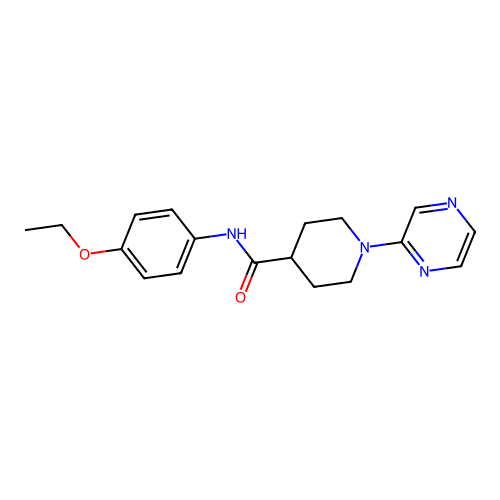 N-(4-Ethoxyphenyl)-1-(pyrazin-2-YL)piperidine-4-carboxamide structure