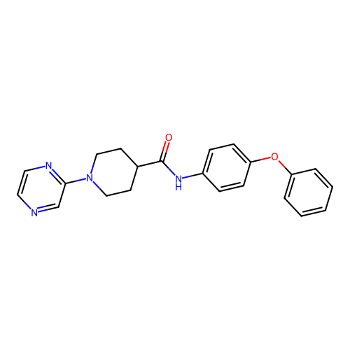 N-(4-Phenoxyphenyl)-1-(pyrazin-2-YL)piperidine-4-carboxamide structure