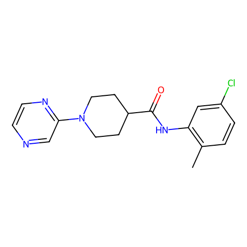 N-(5-Chloro-2-methylphenyl)-1-(pyrazin-2-YL)piperidine-4-carboxamide structure