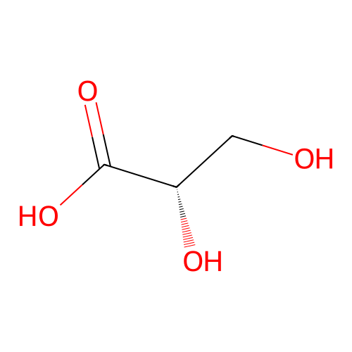 L-甘油酸 structure