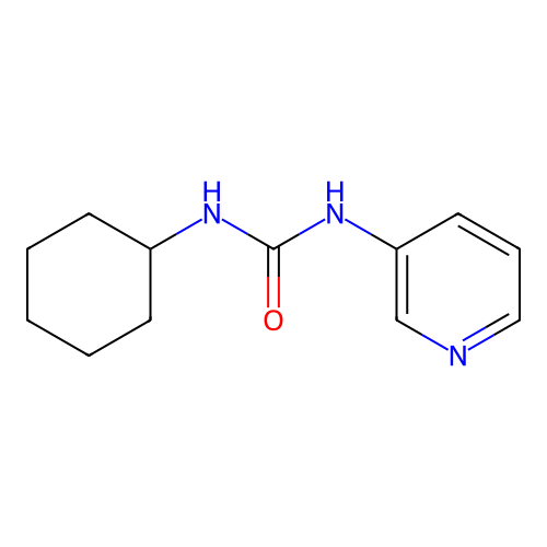 1-Cyclohexyl-3-pyridin-3-ylurea structure