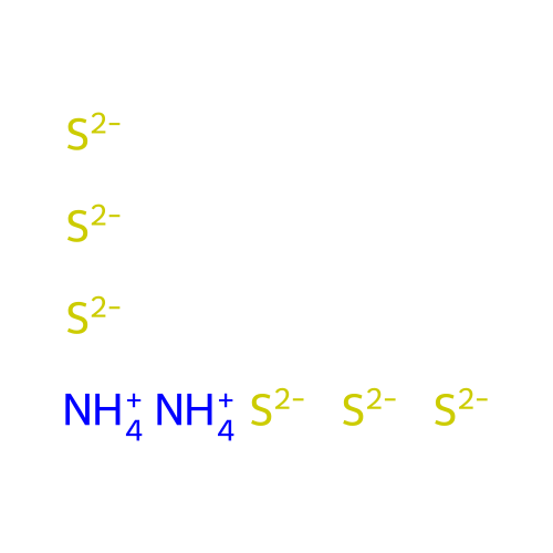 Diammonium hexasulphide structure