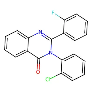 3-(2-Chlorophenyl)-2-(2-fluorophenyl)quinazolin-4-one structure