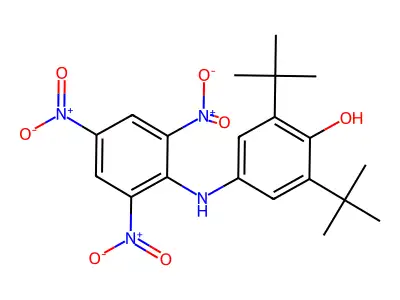 2,6-DI-Tert-butyl-4-(2,4,6-trinitro-phenylamino)-phenol structure