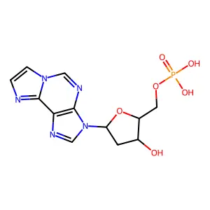 1,N(6)-乙烯脱氧腺苷一磷酸 structure